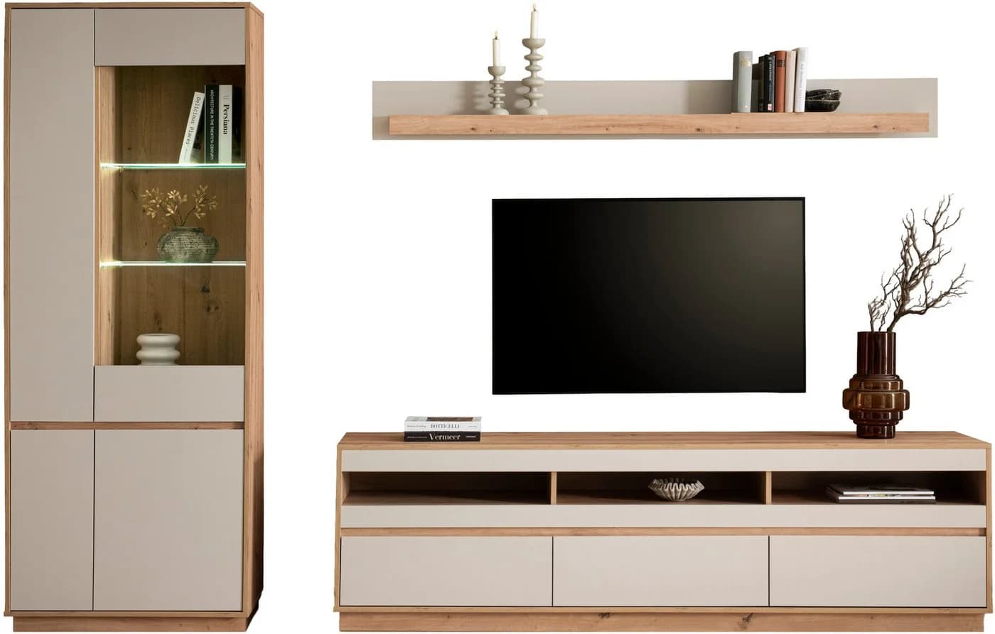 Moderne Wohnwand aus FSC®-zertifiziertem Holzwerkstoff - Bild 5