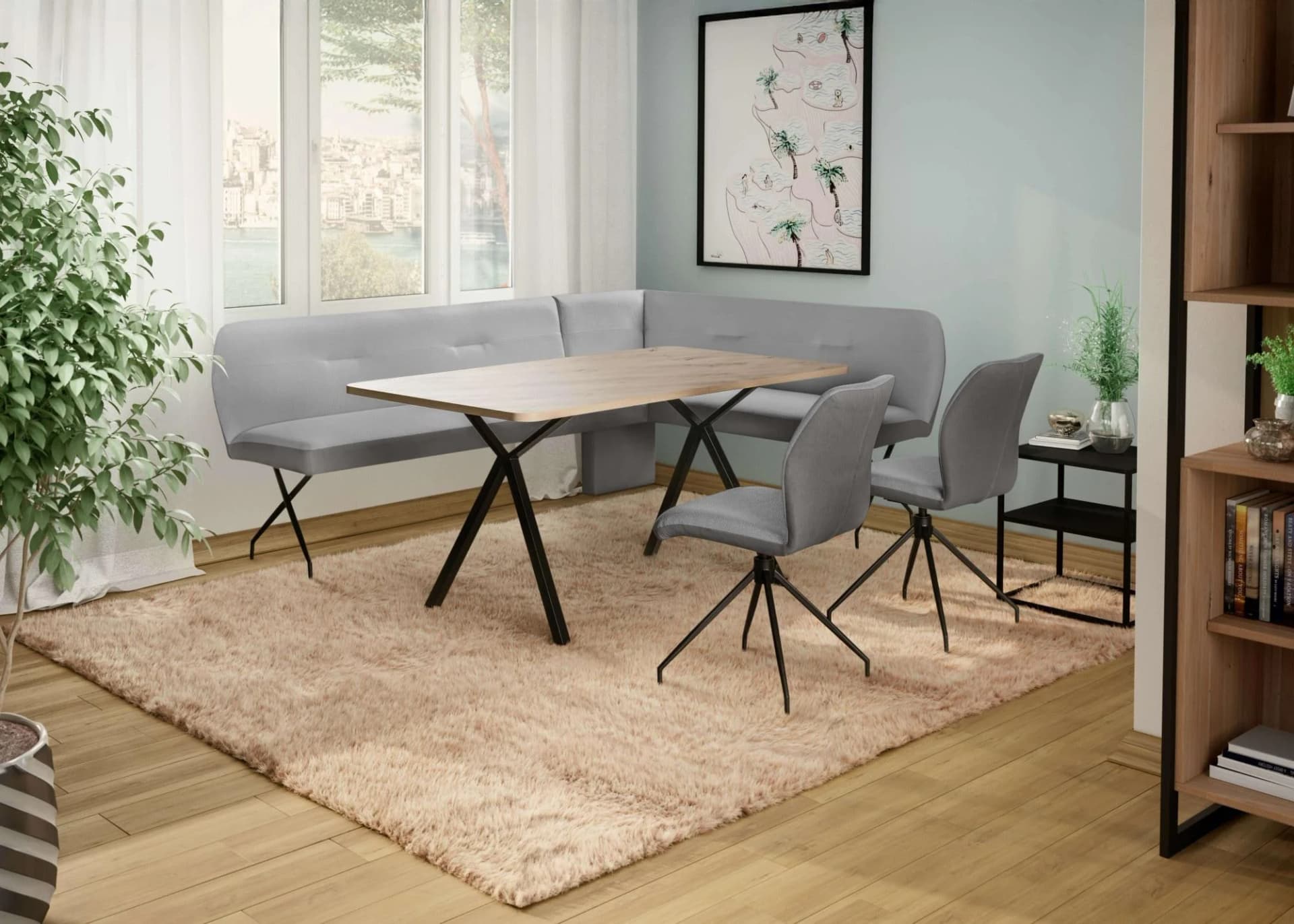Eckbankgruppe HOME AFFAIRE Gabi Essecke Grau