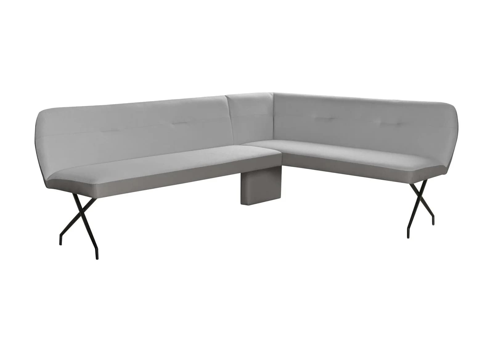 Eckbank HOME AFFAIRE Bruna Esszimmerbank, Bank, Küchenbank, Polsterbank, 2-Stoff-Design, Wellenfederung im Sitz