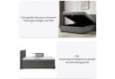 OTTO HOME Boxbett Likely 180x200 cm Bettkasten Grau Bild 5