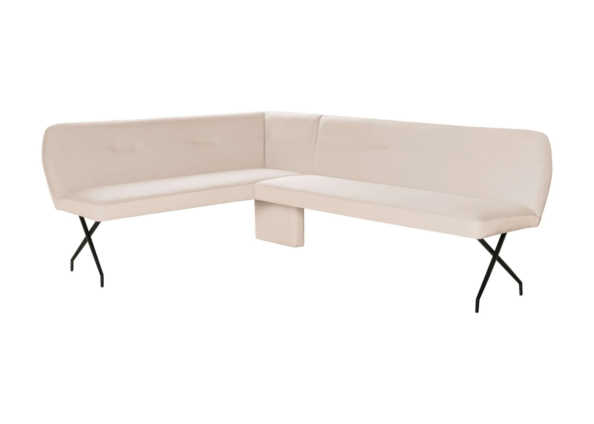 Eckbank HOME AFFAIRE Bruna Esszimmerbank 2-Stoff-Design