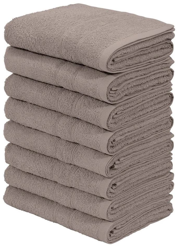 OTTO home Handtuch Set Inga 8-tlg. 50x100cm Braun Baumwolle - Bild 2