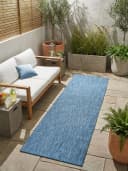 Bruno Banani Teppich "Venezia" Dunkelblau Sisal-Optik In- & Outdoor Bild 2