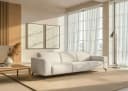 Home Affaire 3-Sitzer Sofa Lorcan 257 cm Lederoptik Natur Bild 2