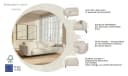 Home Affaire 3-Sitzer Sofa Lorcan 257 cm Lederoptik Natur Bild 4