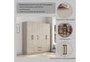 Kleiderschrank OTTO HOME Sylt Drehtürenschrank Sandgrau Bild 4
