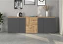 Sideboard INOSIGN ISEO Kommode Schrank Kredenz Anthrazit Eiche Bild 1