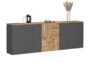 Sideboard INOSIGN ISEO Kommode Schrank Kredenz Anthrazit Eiche Bild 2