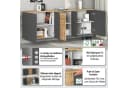 Sideboard INOSIGN ISEO Kommode Schrank Kredenz Anthrazit Eiche Bild 3
