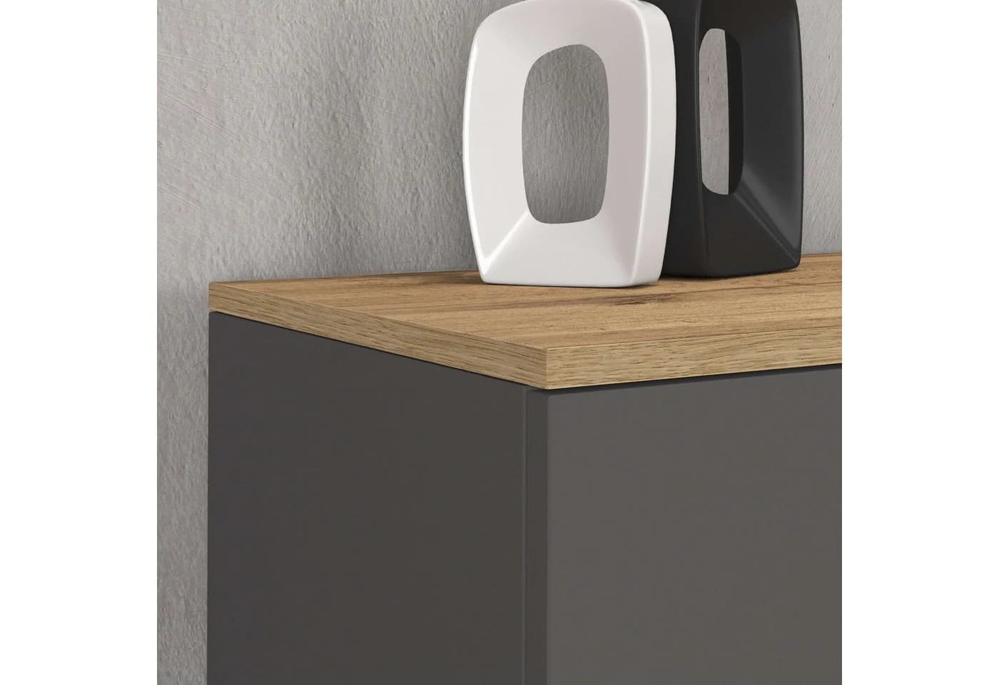 Sideboard INOSIGN ISEO Kommode Schrank Kredenz Anthrazit Eiche - Bild 5