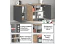 Sideboard INOSIGN ISEO Kommode Schrank Kredenz Anthrazit Eiche Bild 3