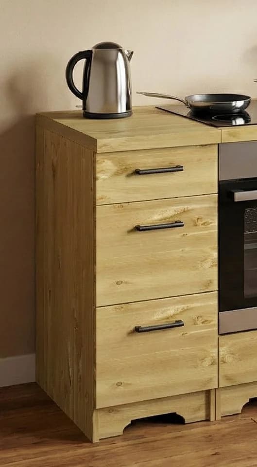 Unterschrank HOME AFFAIRE "Meliss" Massivholz Kiefer Soft-Close