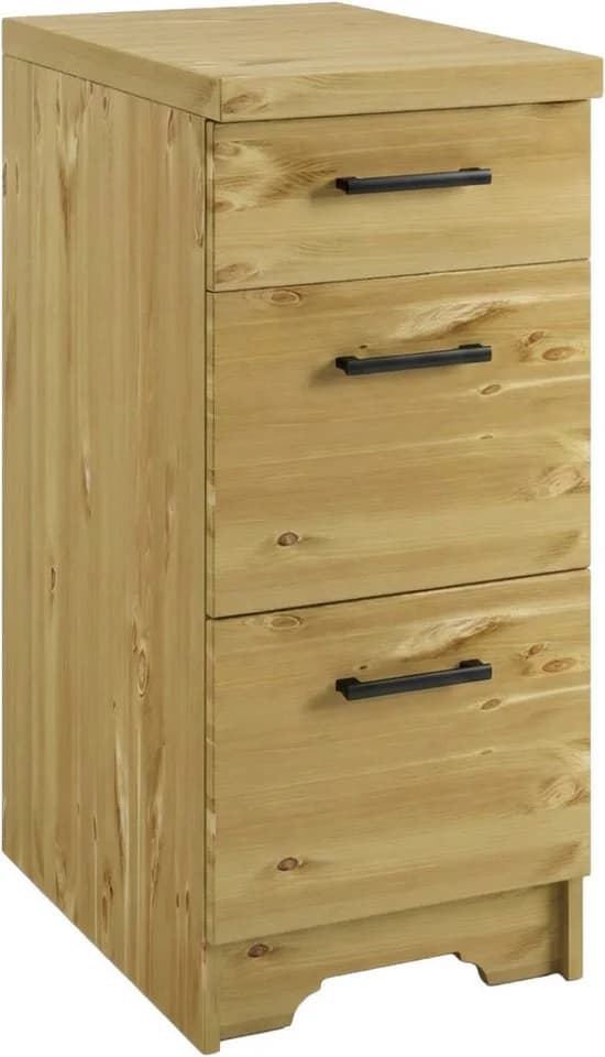 Unterschrank HOME AFFAIRE "Meliss" Massivholz Kiefer Soft-Close - Bild 2
