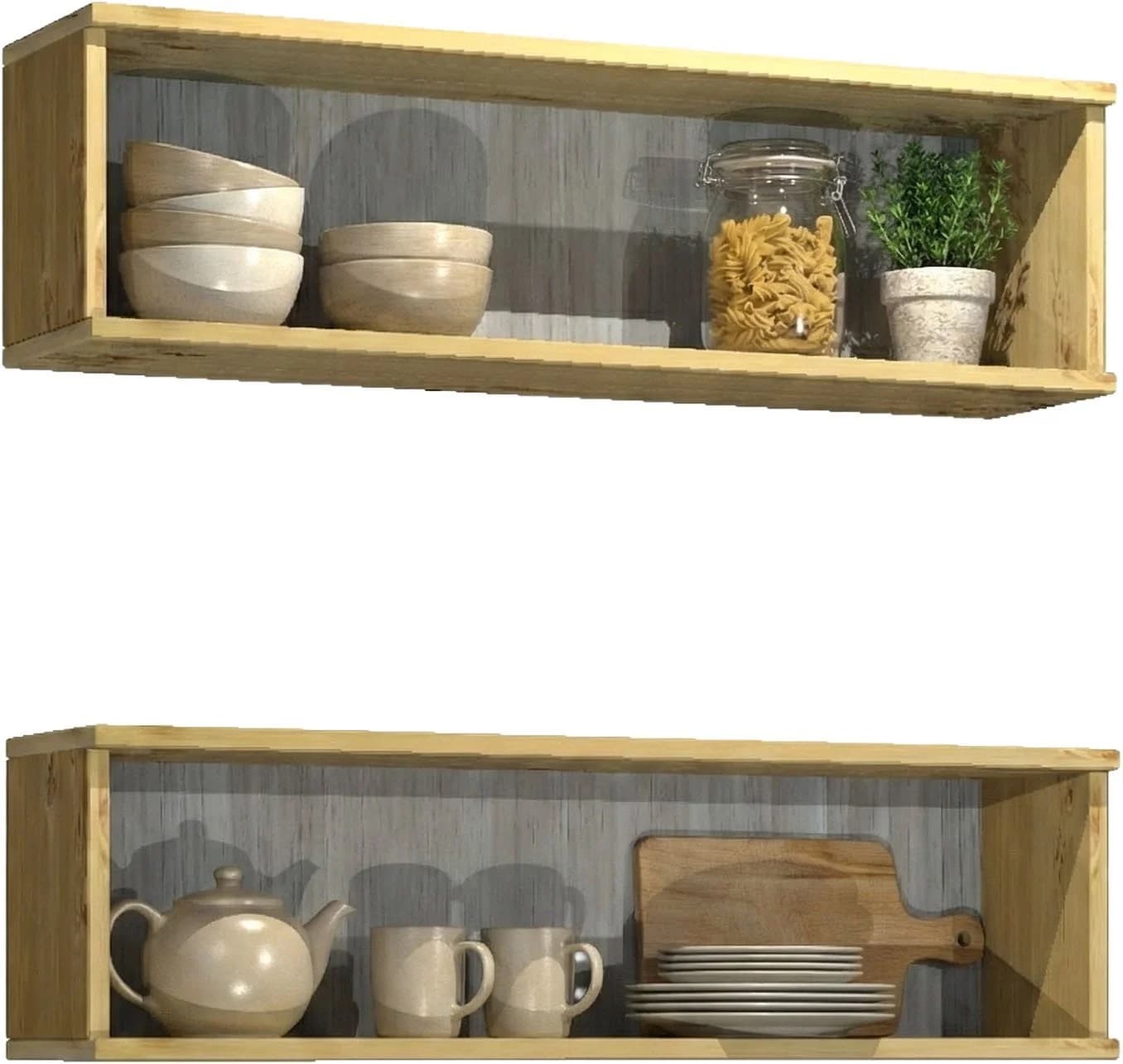 Wandregal HOME AFFAIRE "Meliss" Massivholz Kiefer