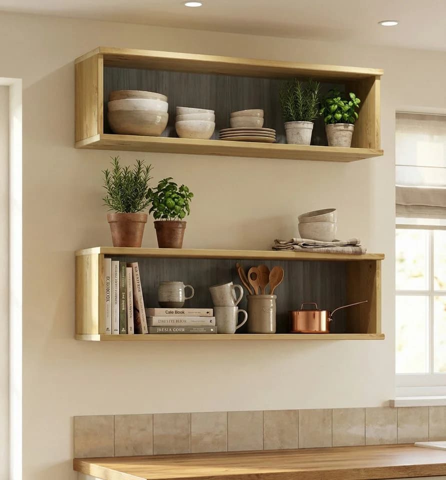 Wandregal HOME AFFAIRE "Meliss" Massivholz Kiefer - Bild 2
