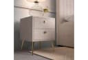 Nachtschrank HOME AFFAIRE MOIVRE Polster-Nachtkommode Creme Bild 2