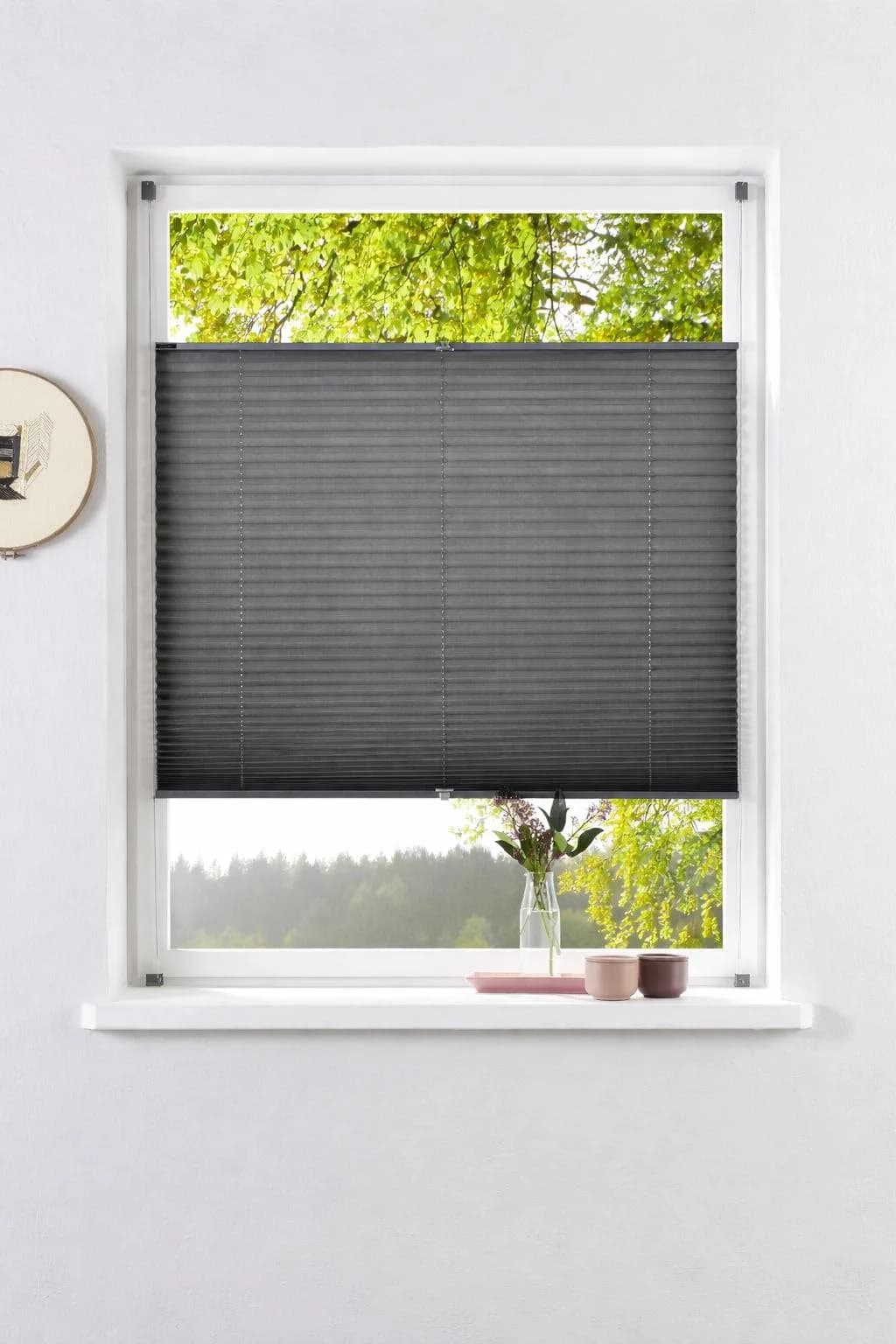Plissee OTTO HOME DAHRA UNI Grau Crush-Optik