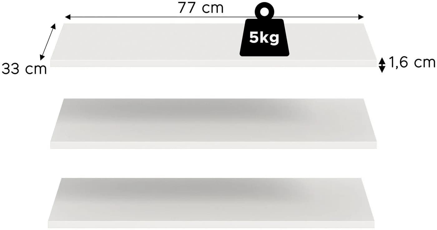 Einlegeboden aus FSC-zertifiziertem Holzwerkstoff, Weiß, Matt - Bild 2