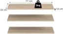 Home Affaire Einlegeboden Skarde 3er Set 77cm Sonoma Eiche Nachbildung Bild 2