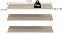 Home Affaire Einlegeboden Skarde 3er Set 77cm Sonoma Eiche Nachbildung Bild 5