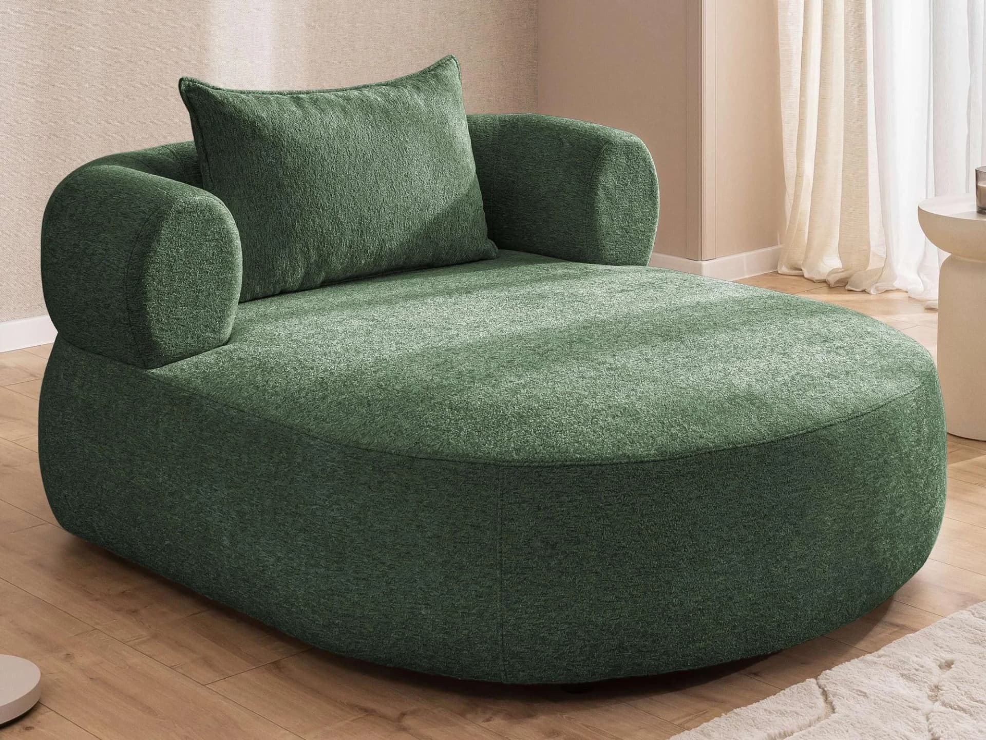 HOME AFFAIRE XXL-Sessel LUSSAC Loveseat Grün Polyester