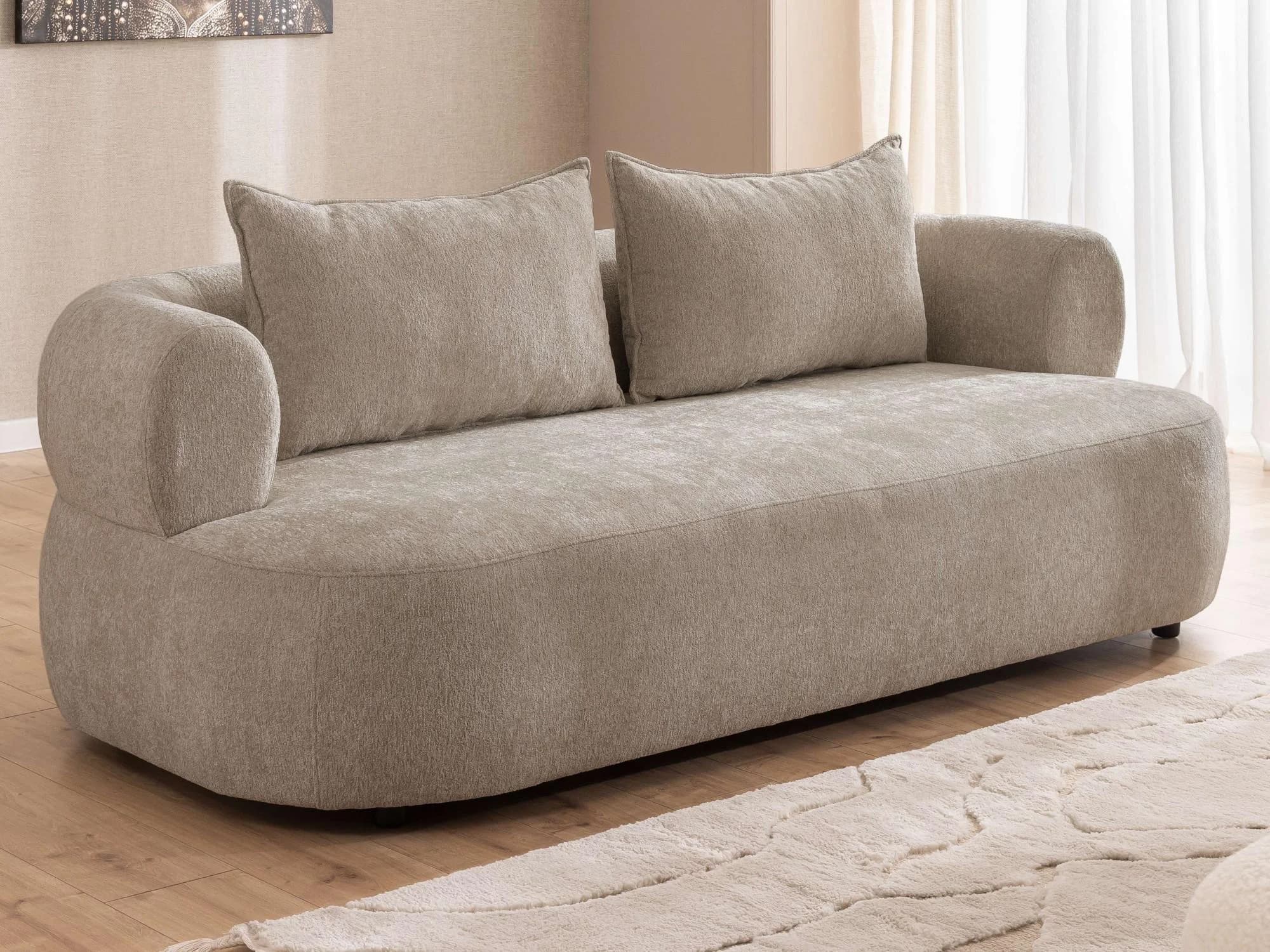 Home Affaire 3-Sitzer Design-Sofa LUSSAC Beige