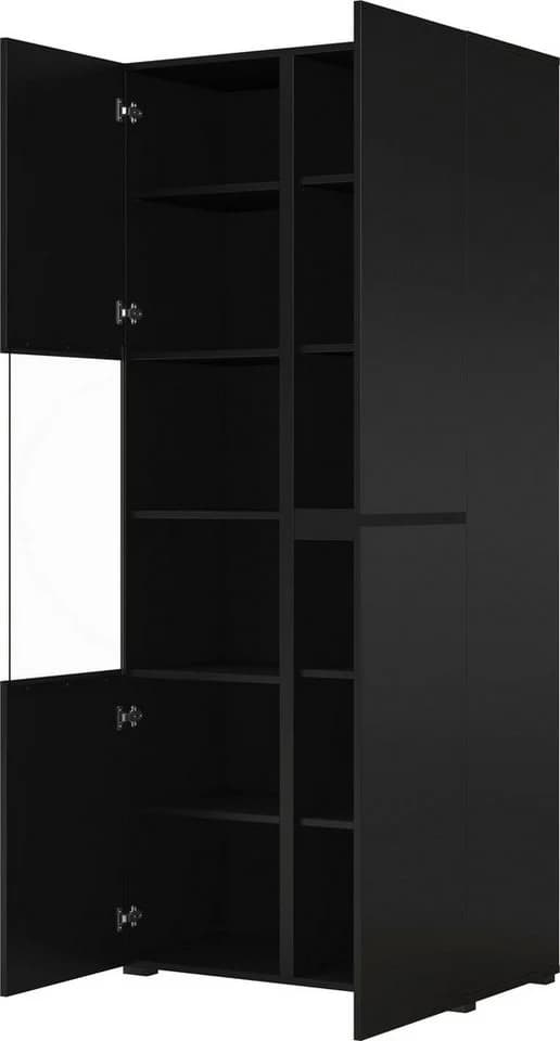 OTTO home Vitrine Cross, Höhe 183,5 cm, moderne grifflose Standvitrine mit 3 Türen - Bild 4