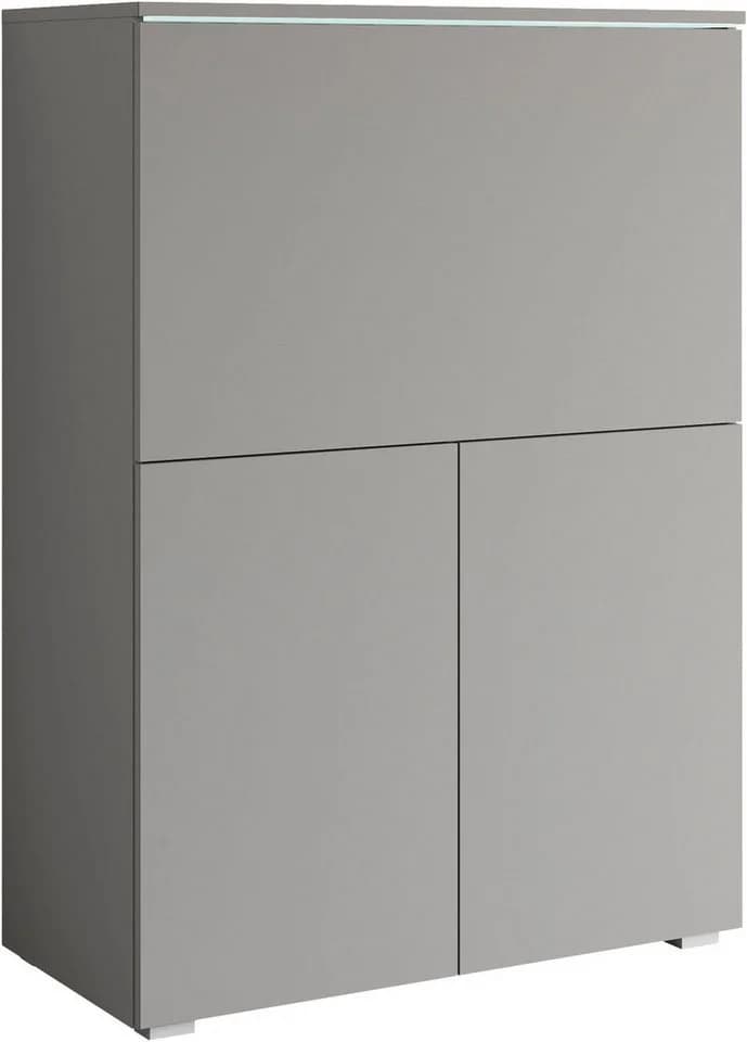 PC-Schrank INOSIGN Vera Sekretär Home-Office Schreibtisch LED-Beleuchtung
