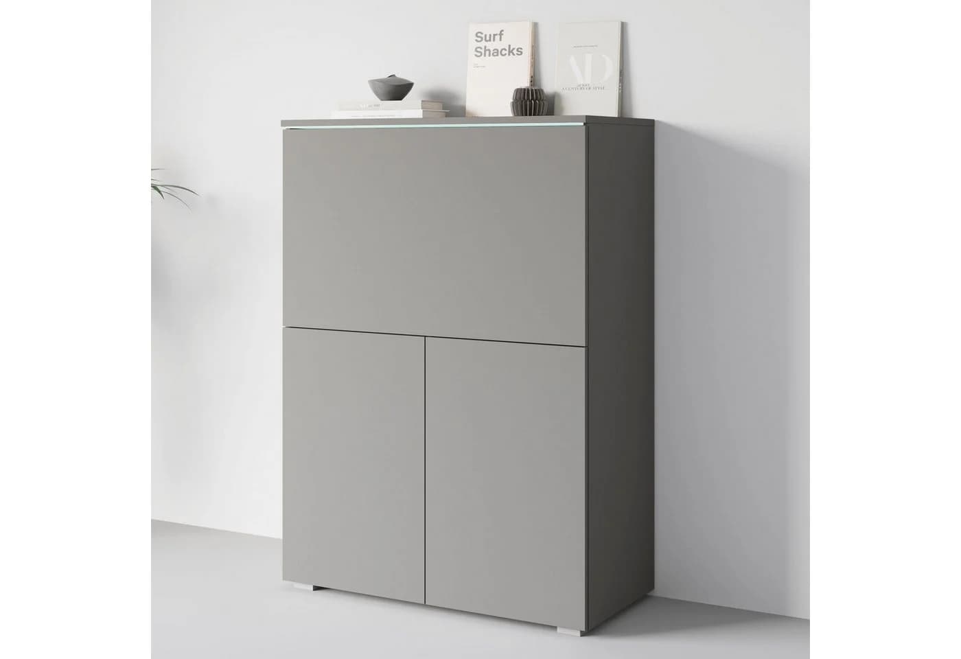 PC-Schrank INOSIGN Vera Sekretär Home-Office Schreibtisch LED-Beleuchtung - Bild 2