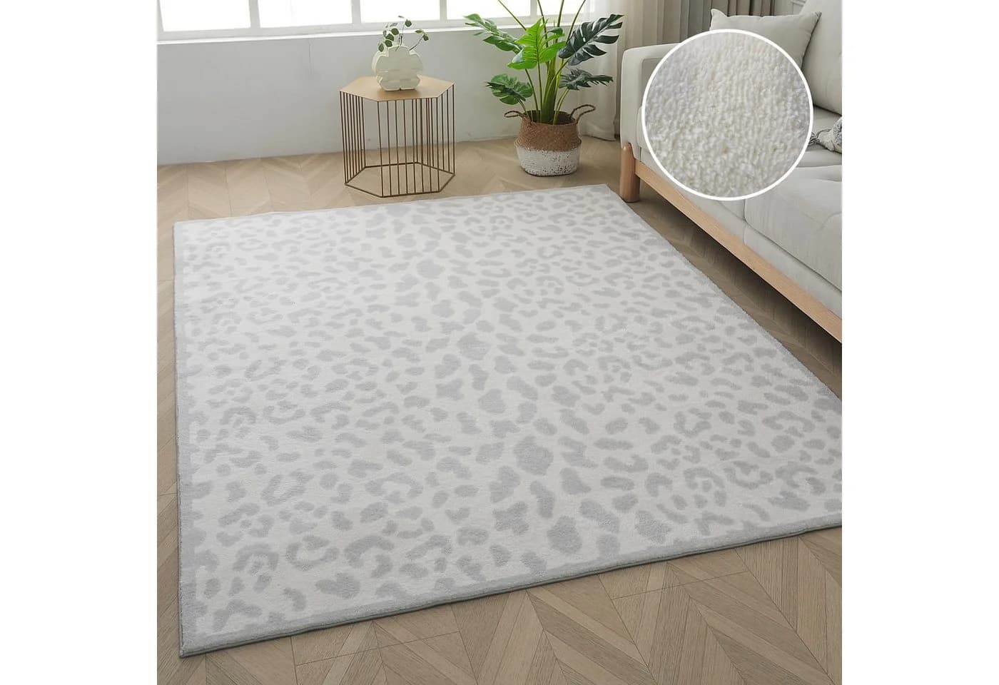 Teppich OTTO HOME Leo Leopardenmuster Grau/Creme - Bild 2