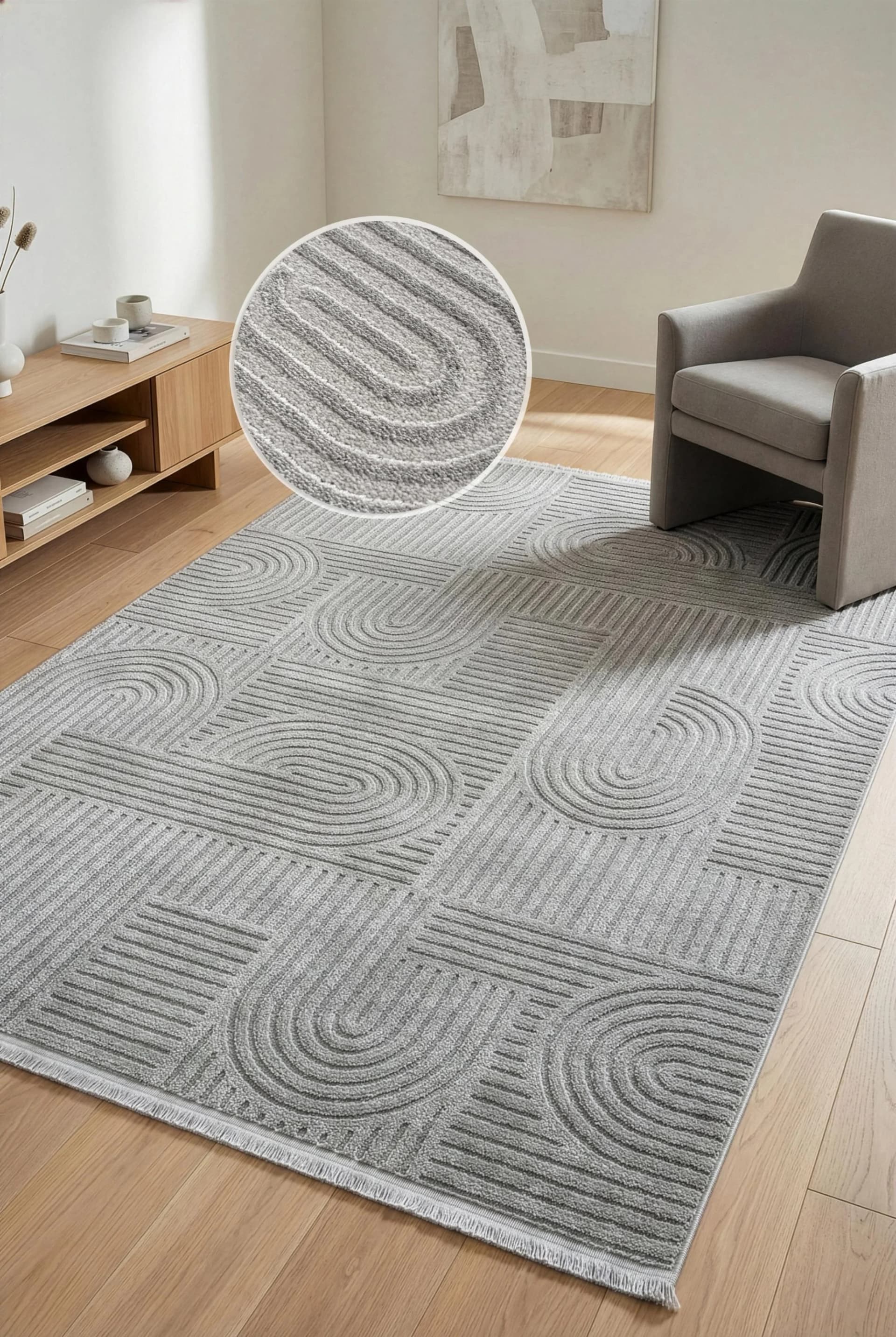 Teppich OTTO HOME Jonnis Grau 200x300 cm Kunstfaser