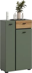Welltime Midischrank VANN 91cm Sage Green Evoke Oak Nachbildung Bild 2