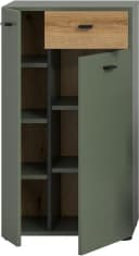 Welltime Midischrank VANN 91cm Sage Green Evoke Oak Nachbildung Bild 4