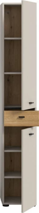 Welltime Hochschrank VANN 191 cm Höhe 2 Türen 1 Schubkasten Bild 3