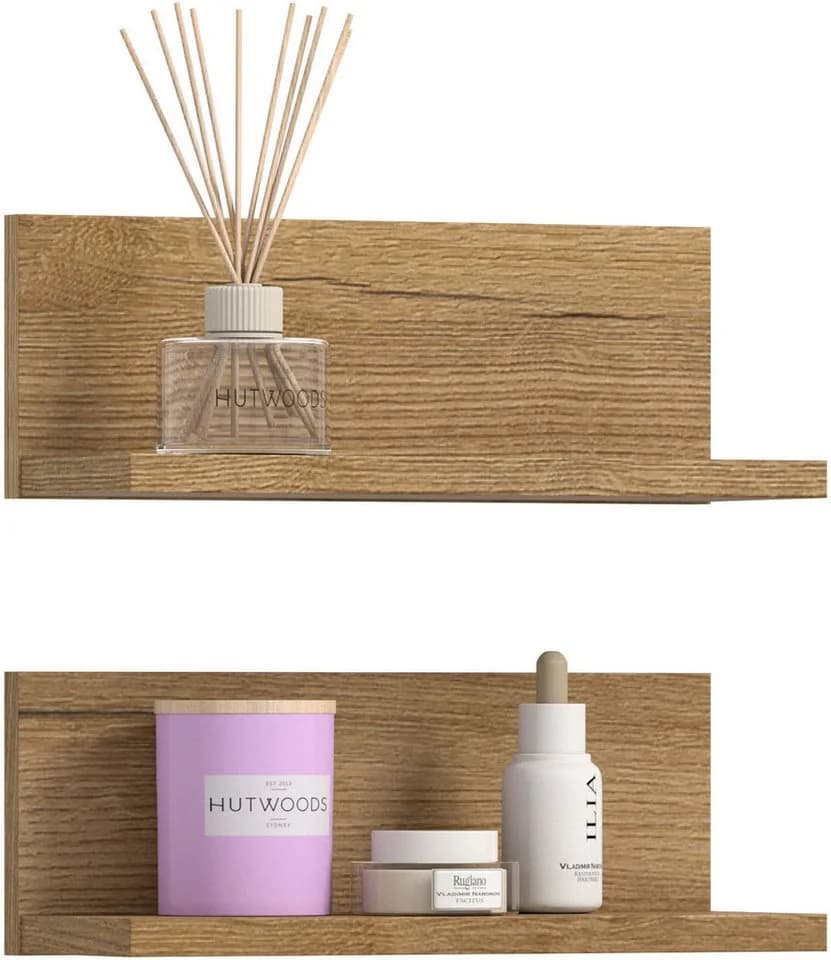 Wandregal WELLTIME VANN 2er Set Wandboard Evoke Oak Nachbildung - Bild 2