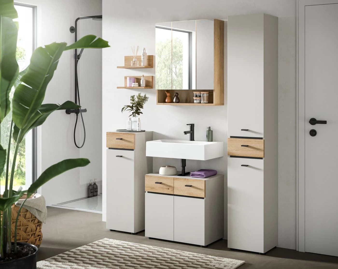 Wandregal WELLTIME VANN 2er Set Wandboard Evoke Oak Nachbildung - Bild 5