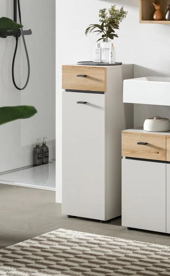 Welltime Midischrank VANN 91 cm Kaschmir/Evoke Oak Nachbildung