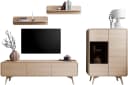 Wohnwand im Scandi-Stil aus Eichenholz Bild 5