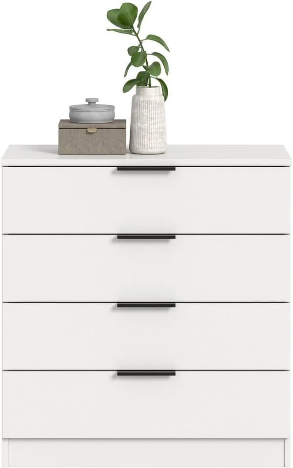 Kommode HOME AFFAIRE SKARDE Weiß 4 Schubladen FSC-zertifizierter Holzwerkstoff - Bild 3