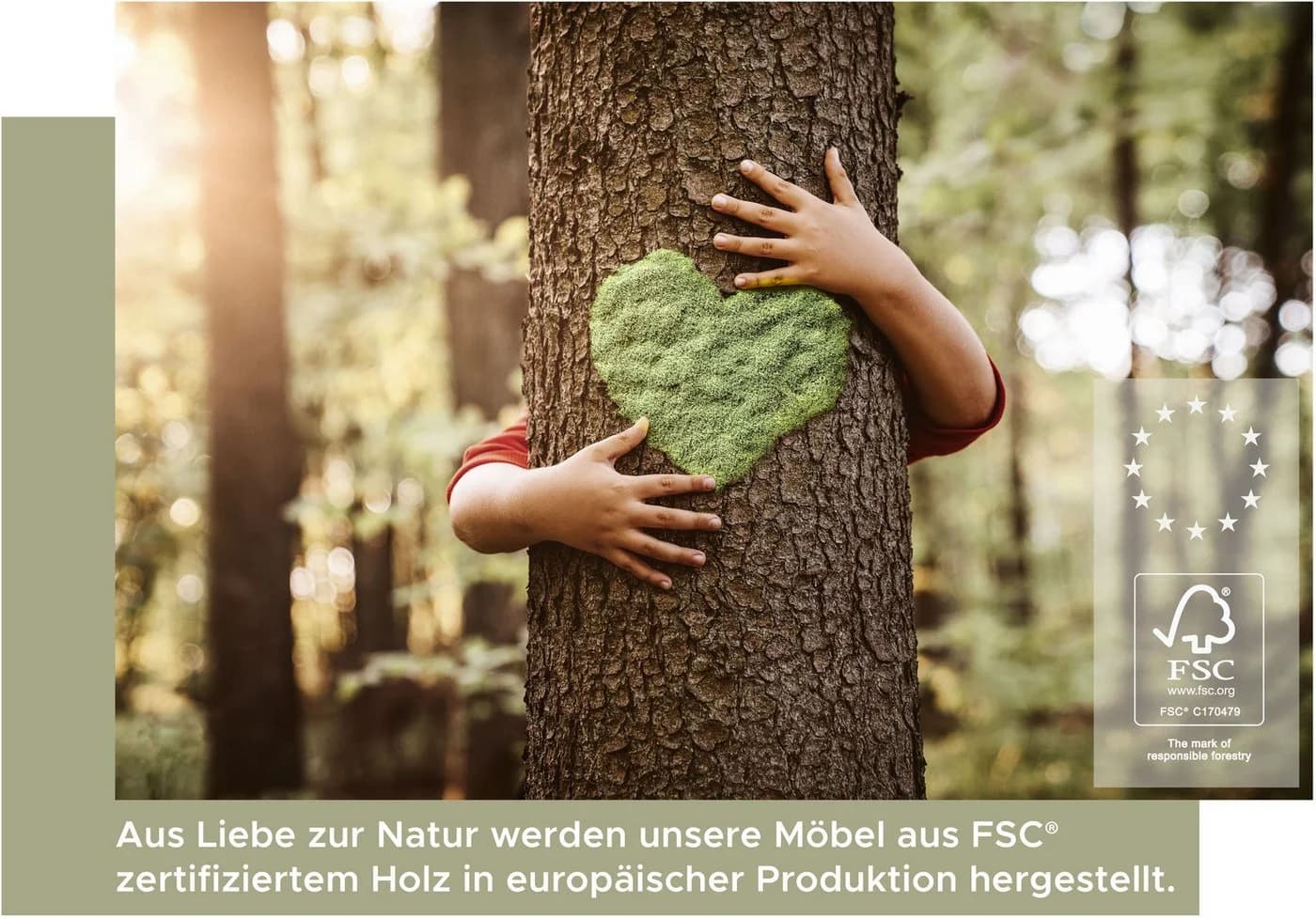 Sitzbank im Landhausstil aus Holzwerkstoff und Kaschmir - Bild 5
