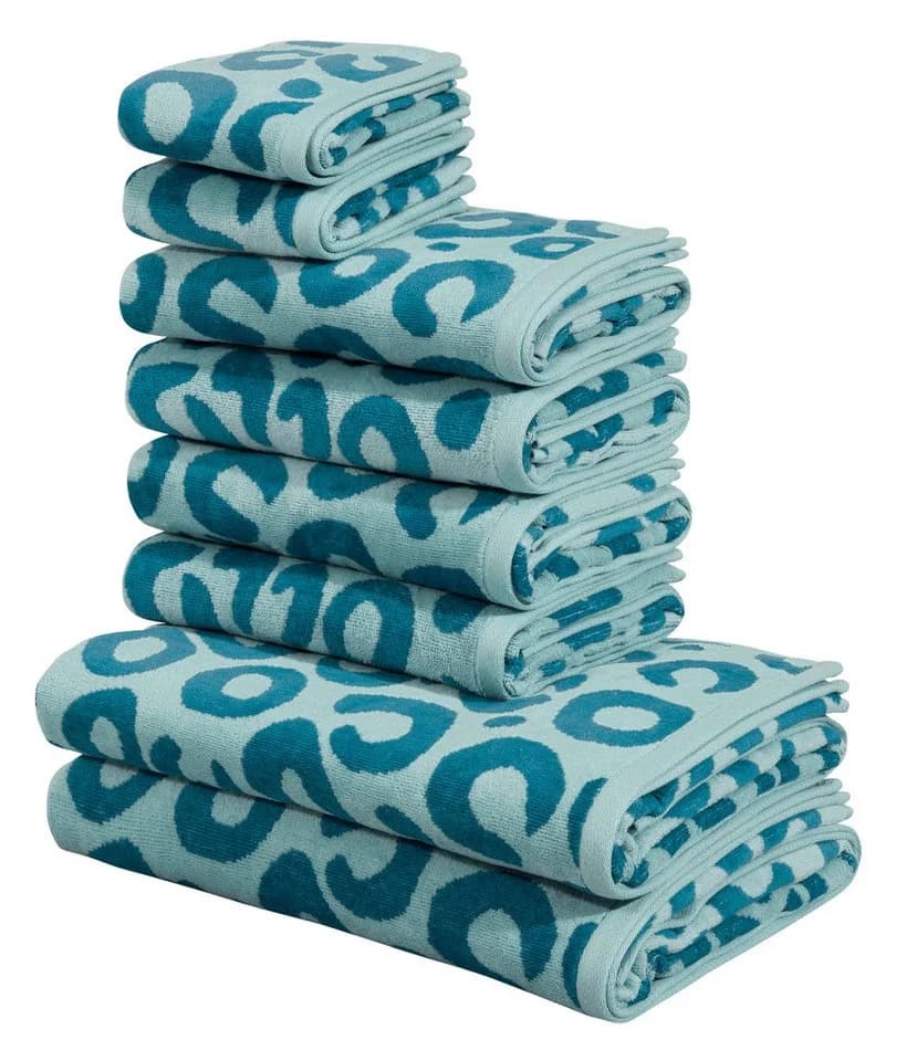 OTTO home Handtuch Set Anna Leopardmuster 8-tlg 100% Baumwolle - Bild 2