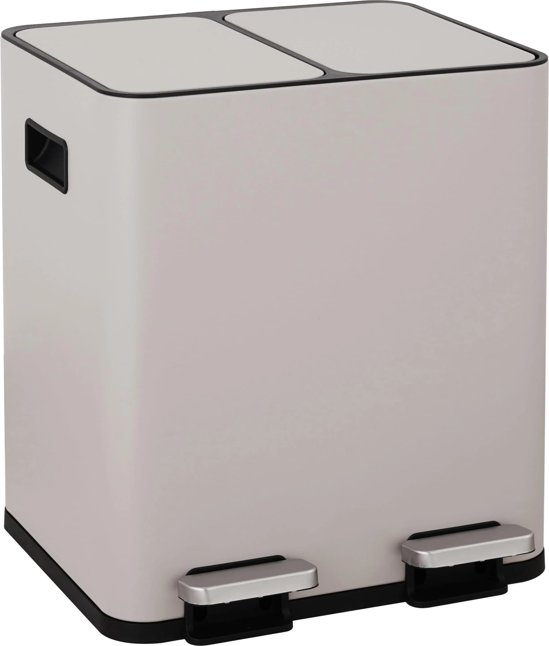 OTTO HOME Mülleimer Garrin Mülltrennsystem 2 Fächer Beige Edelstahl