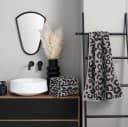 OTTO HOME Handtuch Set 4-tlg. Leopardmuster anthrazit grau Bild 1