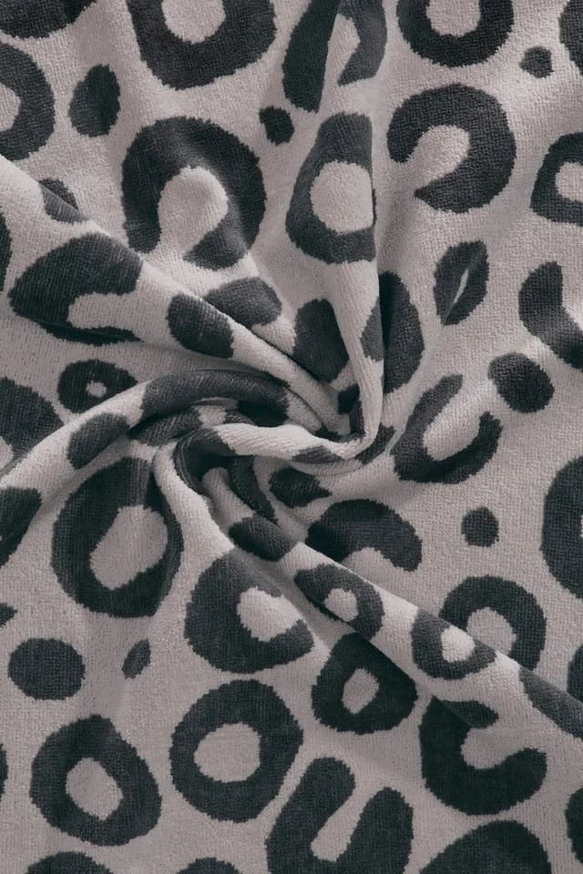 OTTO HOME Handtuch Set 4-tlg. Leopardmuster anthrazit grau - Bild 5