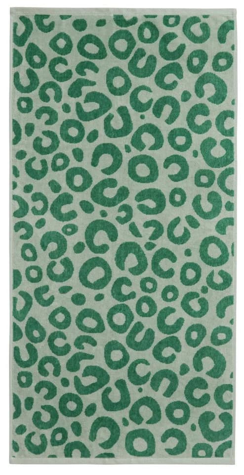 OTTO HOME Handtuch Set 4-tlg. Leopardmuster Frottiervelours Grün - Bild 3