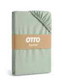 OTTO home Spannbettlaken PHYSALIS Seegrün 100% Baumwolle Jersey Bild 2