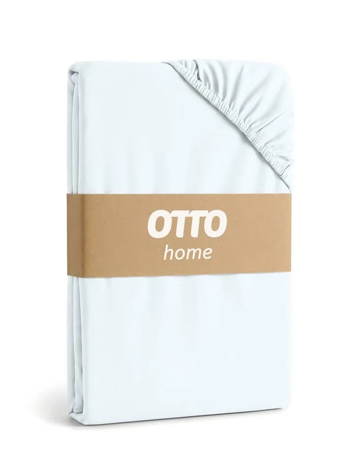 OTTO HOME Spannbettlaken Jersey 100% Baumwolle Weiß 160x200 cm - Bild 2