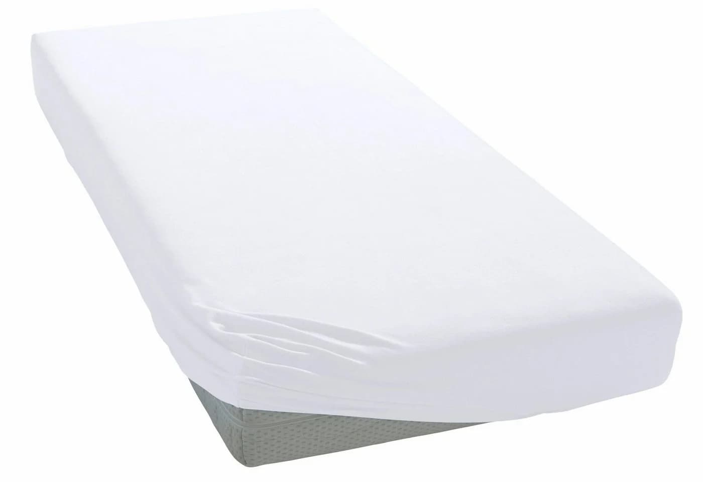 OTTO HOME Spannbettlaken Jersey 100% Baumwolle Weiß 160x200 cm - Bild 3