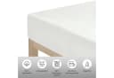 OTTO HOME Spannbettlaken Jersey 100% Baumwolle Weiß 160x200 cm Bild 5