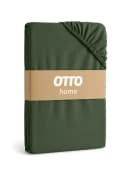 OTTO HOME Spannbettlaken 120x200 cm Baumwolle Dunkelgrün Jersey Bild 5